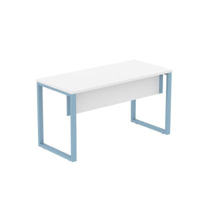 Mesa para Escritório Retangular M1200P25TUB Moderno sem Gavetas MDP 120CM Branco Dali Laguna