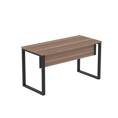 Mesa de Escritório Retangular M1200P25TUB Moderno sem Gavetas MDP 120CM Walnut-Preto