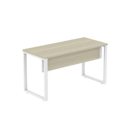 Mesa de Escritório Retangular M1200P25TUB Moderno sem Gavetas MDP 120CM Castanheira Natural e Branco
