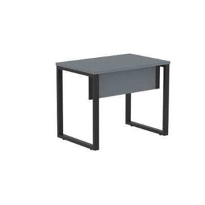 Mesa de Escritório Retangular M900P25TUB Moderno sem Gavetas MDP Aço 90CM Grafite Pandin Móveis