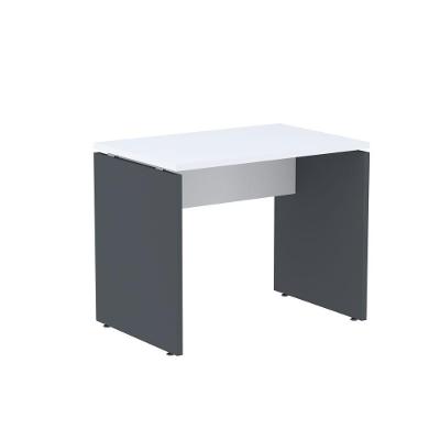 Mesa Auxiliar Retangular M900P25PP Moderno sem Gavetas MDP 90CM Cinza Preto Pandin Móveis