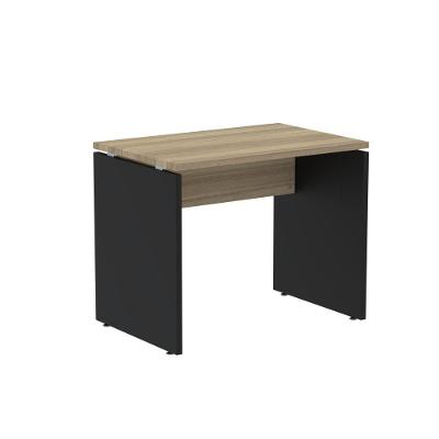 Mesa Auxiliar Retangular M900P25PP Moderno sem Gavetas MDP 90CM Amadeirado Preto Pandin Móveis