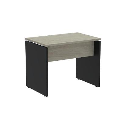 Mesa Auxiliar Retangular M900P25PP Moderno sem Gavetas MDP 90CM Castanheira Natural e Preto Pandin
