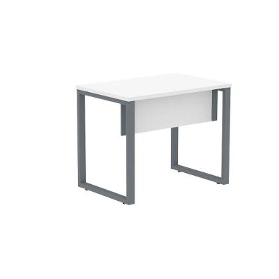 Mesa de Escritório Retangular M900P25TUB Moderno sem Gavetas MDP 90CM Branco Grafito Pandin Móveis