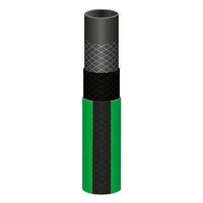 Mangueira para Jardim Flex 4 Camadas 25M com Esguicho Verde com Faixa Preta Tramontina