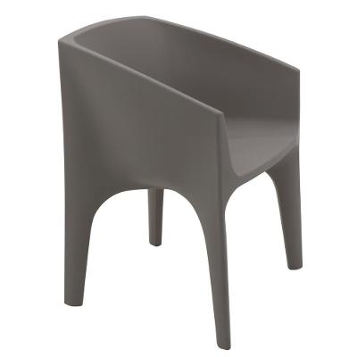 Poltrona Paco Decorativa em Polietileno Concreto com Resistência Até 160kg Cinza Tramontina