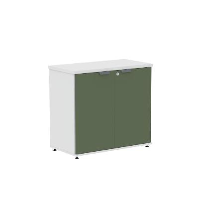 Armário Baixo AB700P25 com Sistema Pivotante 2 Portas 1 Prateleira MDP BP 79CM Branco Sálvia Pandin