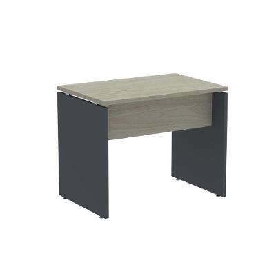 Mesa Auxiliar Retangular M900P25PP Moderno sem Gavetas MDP 90CM Castanheira Natural e Grafito Pandin