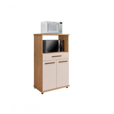 Balcão Conquista 2 Portas 1 Prateleira MDP TAMANHO 73CM Cinamomo-off White