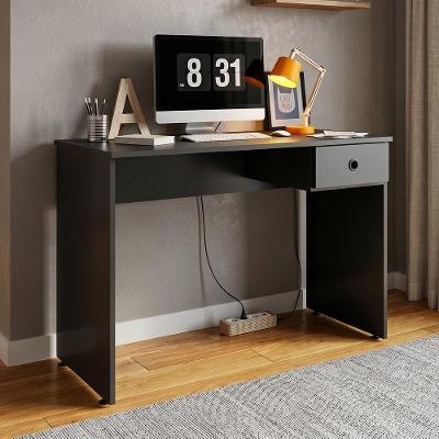 Escrivaninha Dubai L03 Moderno 1 Gaveta MDP 101CM Preto Mpozenato