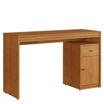 Escrivaninha Retangular Madrid Moderno 1 Gaveta MDP 120CM Branco