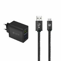 Kit Carregador Turbo Triplo E Cabo Turbo Militar Micro Usb V8 - Gshield - 1