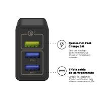 Kit Carregador Turbo Triplo E Cabo Turbo Militar Micro Usb V8 - Gshield - 10