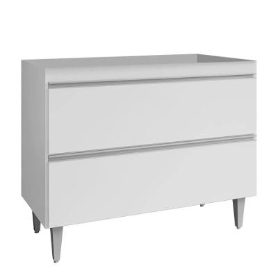 Balcão de Cozinha Julia Z34 2 Portas MDP 15mm TAMANHO 100CM Branco Mpozenato