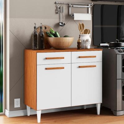Balcão Hanna 2 Portas 2 Gavetas MDP TAMANHO 91CM Branco Mpozenato