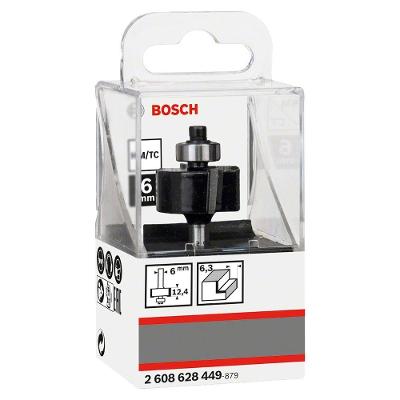 Fresa de Entalhe Standard 6mm Cortes Precisos com Rolamento Guia Integrado Bosch