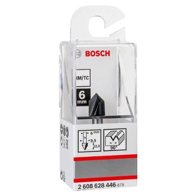 Fresa de Ranhurar Standard V com Geometria de Corte Preciso 6x9,5x12,35mm G45mm 90 graus  Bosch