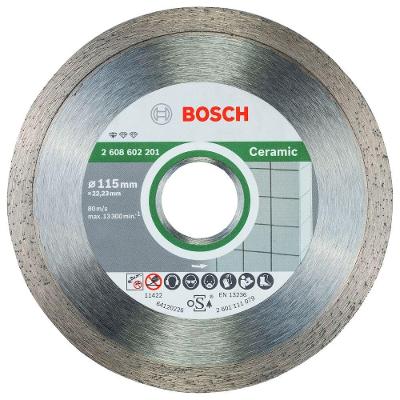 Disco Diamantado Std Ceramic 115mm para Cortes Precisos em Azulejos com Borda Lisa Bosch