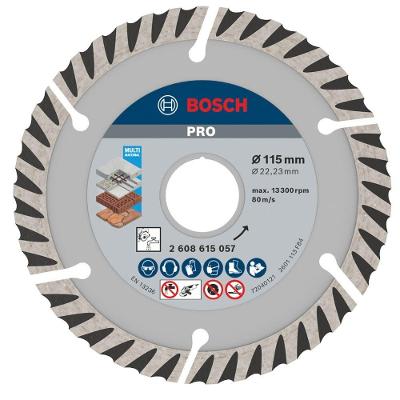Disco Diamantado Pro Multi Material Corte Preciso em Múltiplos Materiais 115x22,23mm Bosch
