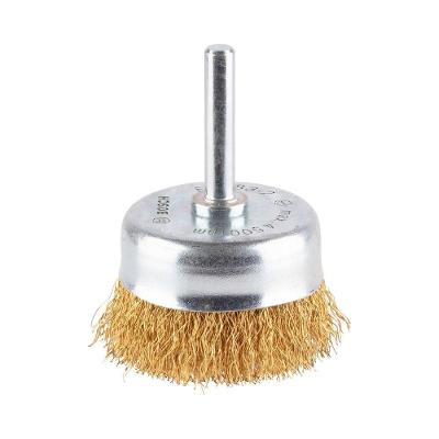 Escova de Aço Pro Multi Material Clean 50MM Arame Ondulado Revestido em Latão Prata Bosch