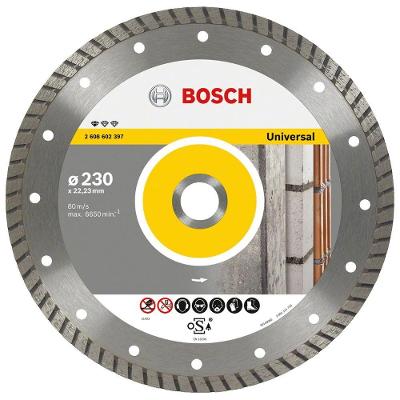 Disco de Corte Diamantado Standard Universal 230x22,23x2,5x10mm Turbo Cinza Bosch