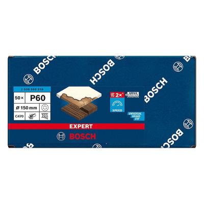 Disco de Lixa Expert C470 150MM G60 para Lixamento com Revestimento de Estearato Cinza Bosch