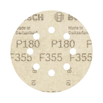 Disco de Lixa F355 Lixamento de Pedra e Granito Revestimento Eletrostático 125mm 5 Unidades Bosch