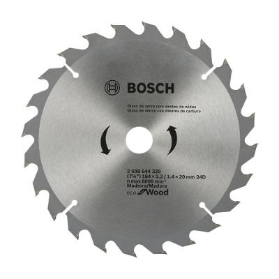 Disco de Serra Circular Ecoline 184X20MM 24 Dentes com Geometria ATB Aço Temperado Bosch