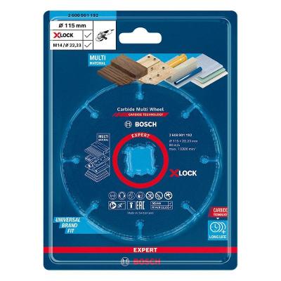 Disco de Corte Carbide Multi Wheel X-lock com Sistema X-LOCK para Corte Versátil 115x22,23mm Bosch