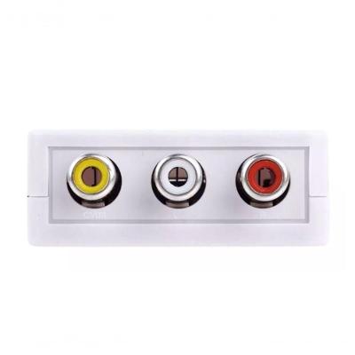 Conversor de Áudio e Vídeo Evus C085 Conversão HDMI para RCA com Alimentação USB 5V Preto