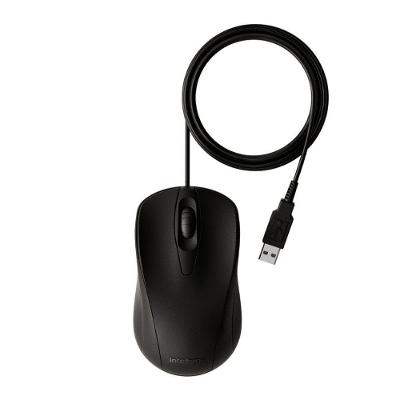 Mouse MCI20 com Fio Silencioso Design Ergonômico Preto Intelbras