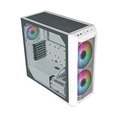 Gabinete Haf500 Mid Tower ATX Vidro Temperado com Fan ARGB Branco Cooler Master