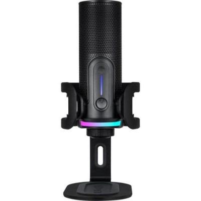 Microfone Condensador Streamplify Mic Pro com Redução de Ruído e Efeitos RGB Preto