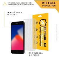 Película De Vidro Dupla + Traseira Fibra De Carbono Para Iphone 8 Plus - Gshield - 7