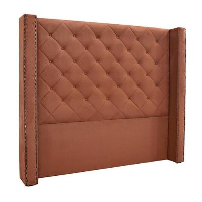Cabeceira Decorativa Casal 1,64m Loewe Veludo Cobre G63 - Gran Belo