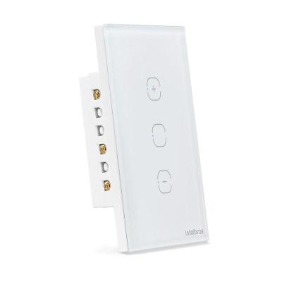 Interruptor Dimmer Smart EWS1101 com Controle por Toque e Voz Branco Intelbras