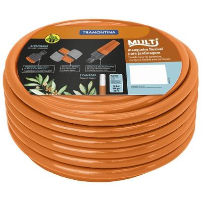 Mangueira para Jardim 79212301 com Alta Flexibilidade Laranja Tramontina