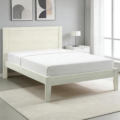 Cama Queen Mazzaro F06 com Estrado Fixo em Madeira Maciça Lyam Decor