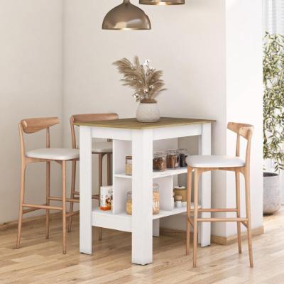 Balcão Modular CR20536 sem Porta 2 Prateleiras MDP 90,4CM Branco Multimóveis