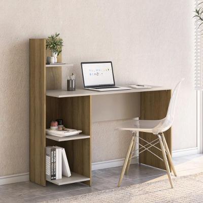 Conjunto de Escritório CR25358 Moderno 4 Prateleiras MDP 121,5CM Mel-Arenas Multimóveis