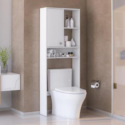 Armário de Banheiro CR10164 para Vaso Sanitário 1 Porta MDP 62,1CM Branco Multimóveis