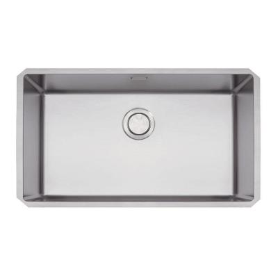 Cuba de Embutir Quadrum 70U Retangular Aço Inox Acetinado com Válvula 4 1-2 Prata Tramontina
