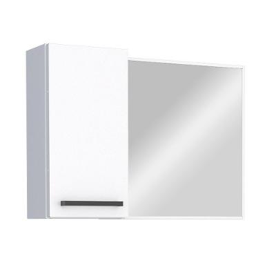 Espelheira para Banheiro Romã com 4 Nichos Organizadores Branco Cozimax