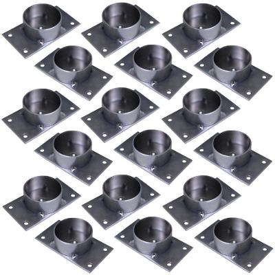 Chapinha para Fixação de Pés Palito Gran Belo G59 Rosca 5-16 Zincada Aço Carbono Bivolt Cinza