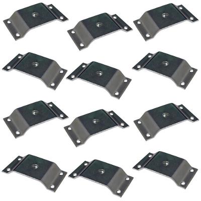 Chapinha para Fixação de Pés Palito G59 Rosca 5-16 Aço Carbono Kit com 12 Gran Belo