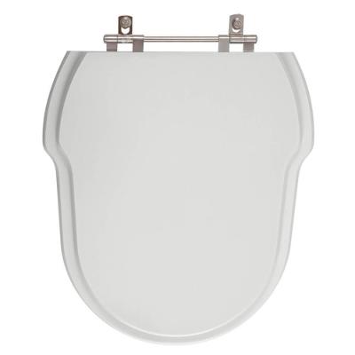 Assento Sanitário Hampton Alongado MDF Fechamento Convencional Cinza Pontto Lavabo 40CM