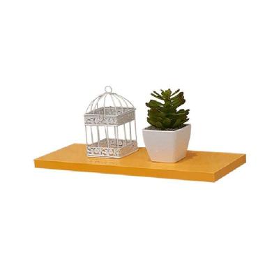 Prateleira Crie Fácil sem Porta 1 Prateleira MDP 30CM Amarelo Mercado das Prateleiras 30X15CM