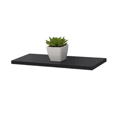 Prateleira Suporte Invisível 1 Prateleira Madeira MDP 40CM Preto Mercado das Prateleiras