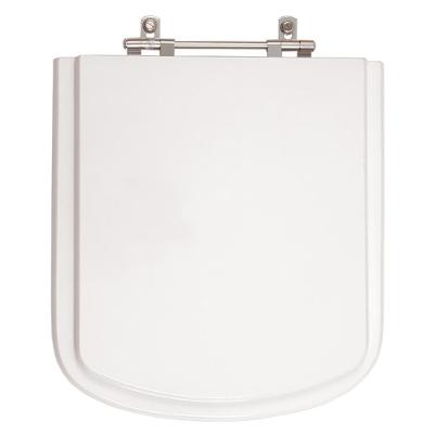 Assento Sanitário Dumas Alongado Resina Plástica Parafusado Convencional Branco 40CM