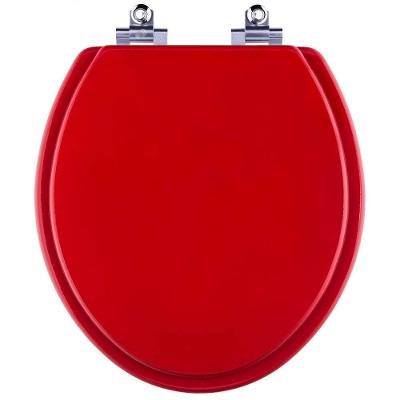 Assento Sanitário Convencional Oval Polipropileno Fechamento Suave Vermelho Pontto Lavabo 40CM
